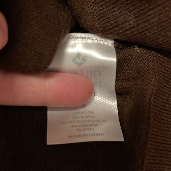 Very Soft Members Mark Cashmere Blend Sweater Hoodie - Picture 11 of 11